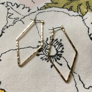 Gold Dainty Boho Thin Earrings Long